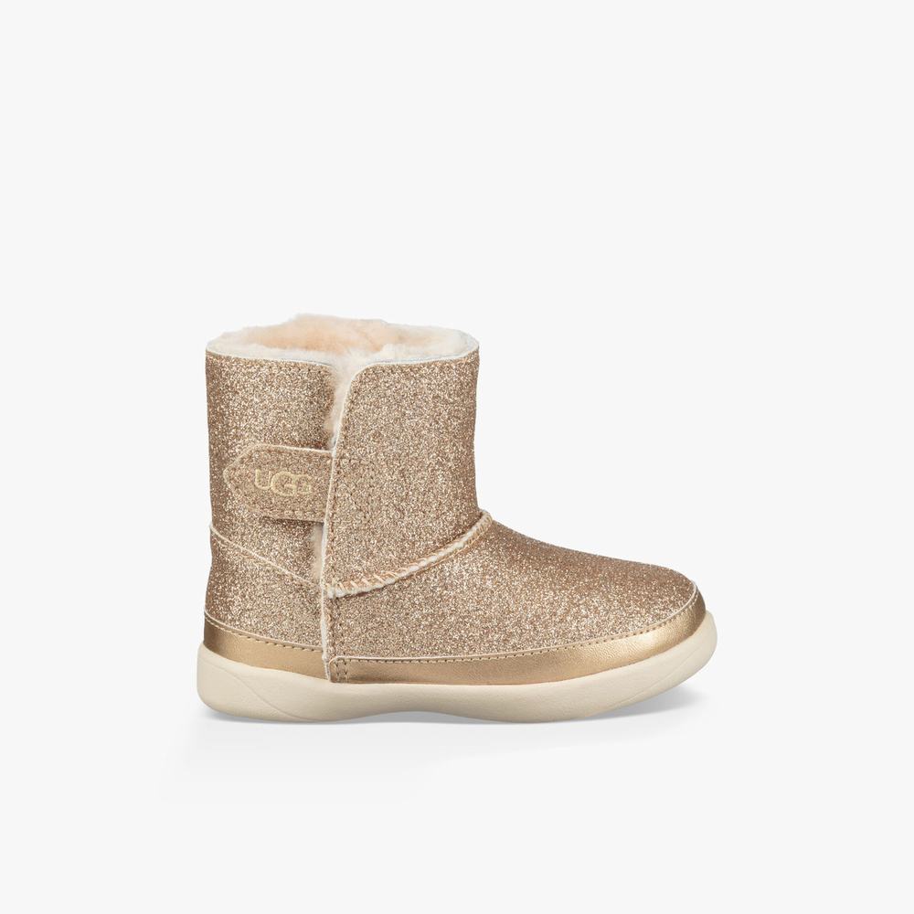 Bottine UGG Keelan Glitter Fille Doré Soldes 461EWGAR